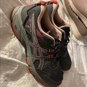 Stylish Black and Red Sneakers